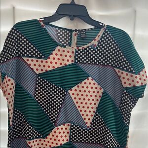 Geometric Patterned Dress - Multicolor